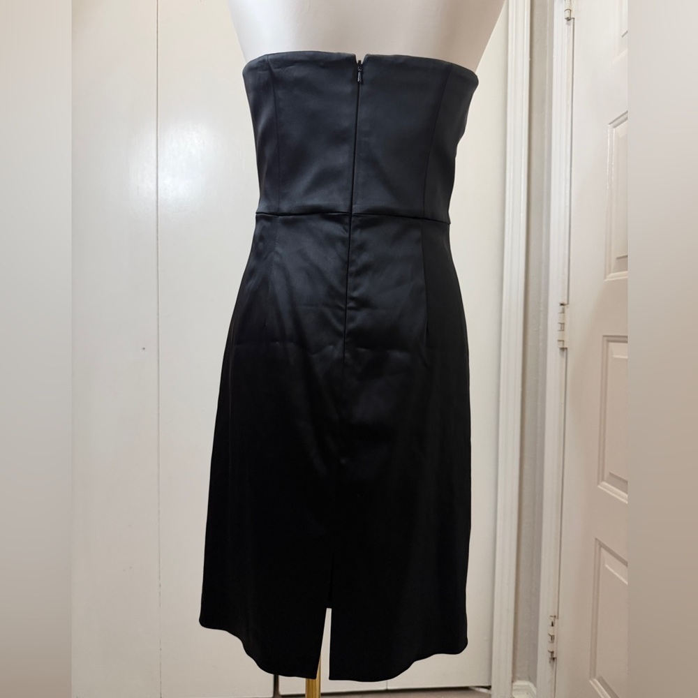 White House Black Market Sleek Black Mini Dress - Picture 6 of 12